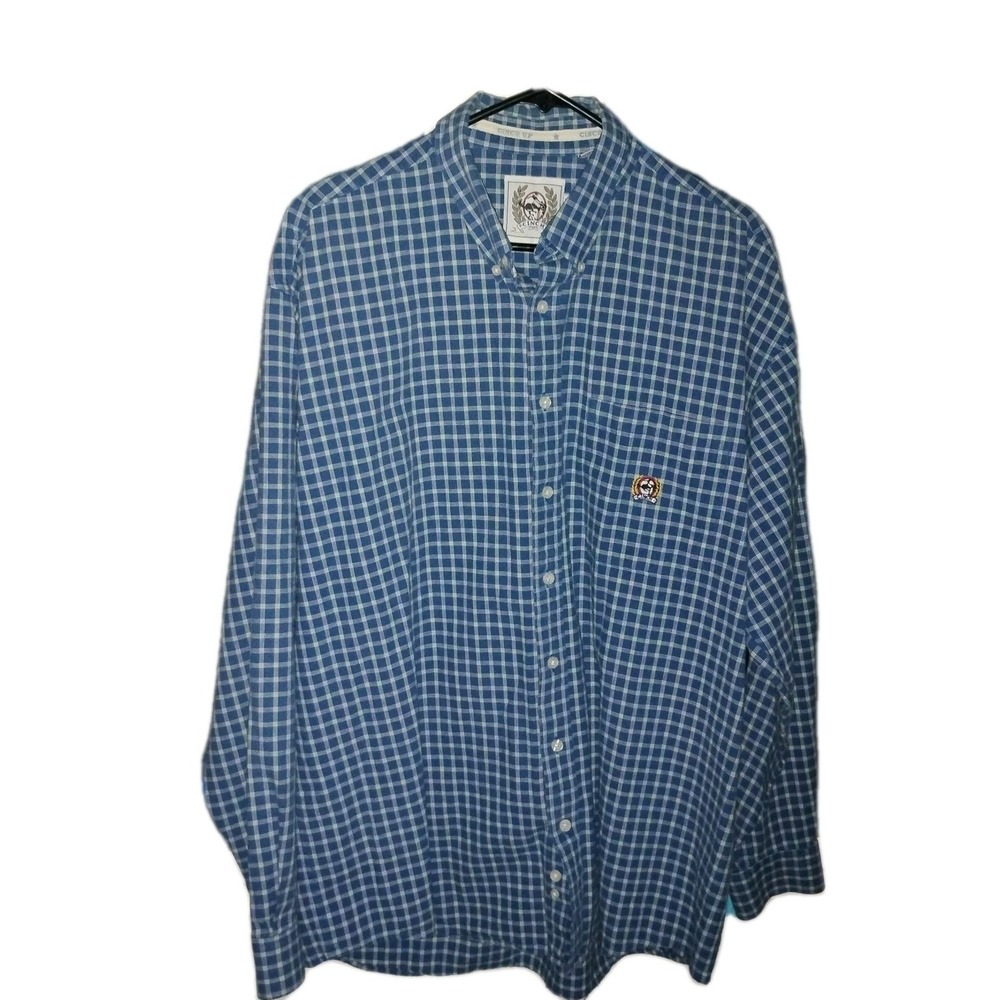 Cinch Shirt Mens XL Plaid Button-Dwn Lng Sleeve Western Cowboy Rodeo 100% Cotton